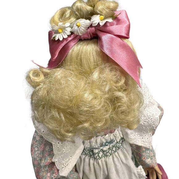 Vintage Dianna Effner Porcelain Doll Mary Mary Quite Contrary Mother Goose 1990 - Picture 7 of 10